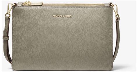 michael michael kors adele pebbled leather crossbody bag